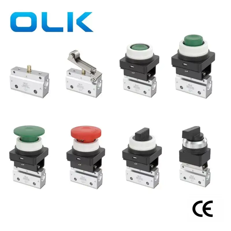 MOV321 Series Mechanical Button Control Valve 3 Way